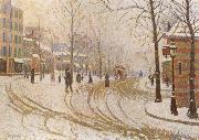 Paul Signac The Boulevard de Clichy under Snow Sweden oil painting artist